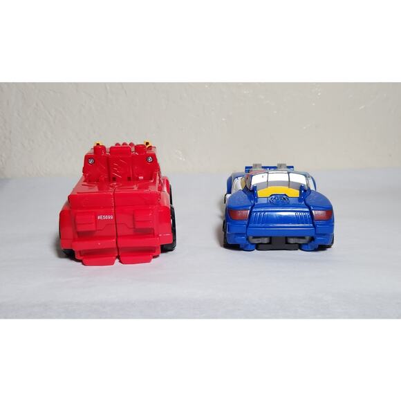Transformers Playskool Rescue Bots Police Car And Heatwave Fire Bot Pre-owned - Picture 5 of 8